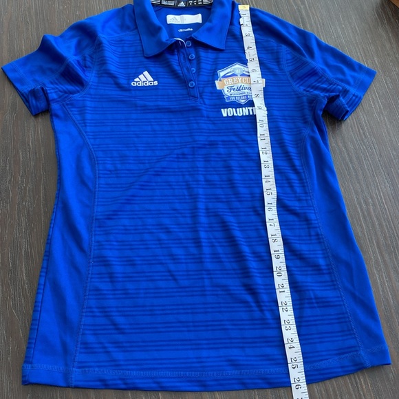 Adidas climalite polo T-shirt in size medium. Gray cup festival volunteer. - Picture 7 of 7